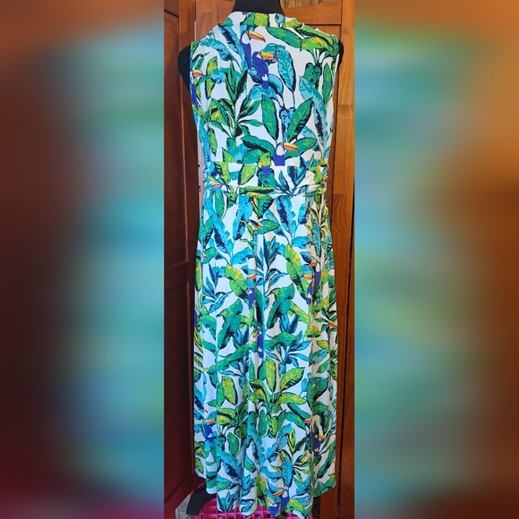 🎋SIGNATURE COLLECTION women's long pull-over sleeveless dress. Size M (8-10) - Picture 4 of 8